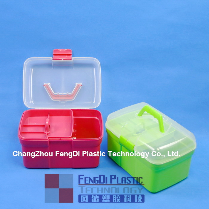 Caja de almacenamiento para el hogar con forma de rectángulo de plástico