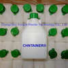 Botella de muestra de aceite de combustible de 1 litro con gorra verde