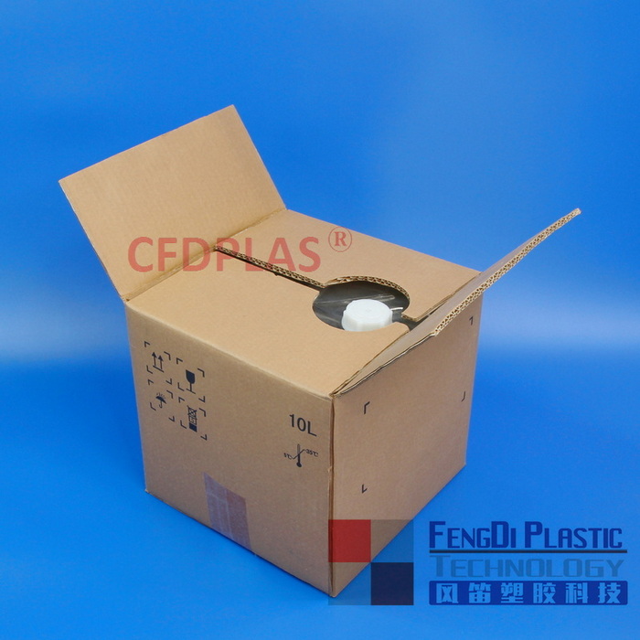 Caja de cartón corrugado exterior Cubitainer de 10 litros y 2,5 galones
